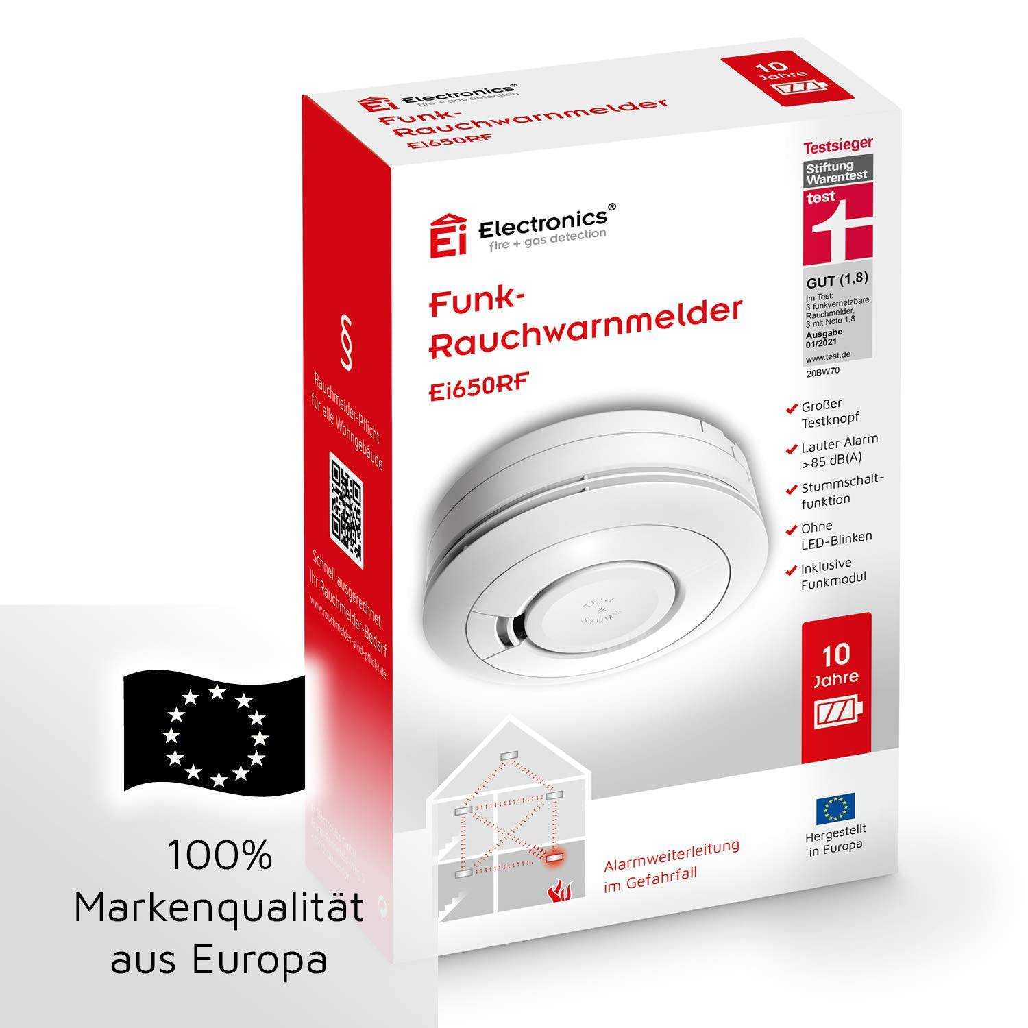 Ei Electronics Ei650RF Funkrauchmelder-Set: Testsieger Stiftung Warentest mit funkvernetzbarem Rauchwarnmelder und Funkmodul, weiß Mesch Shop Ei Electronics Ei650RF Funkrauchmelder-Set: Testsieger Stiftung Warentest mit funkvernetzbarem Rauchwarnmelder und Funkmodul, weiß Mesch Shop